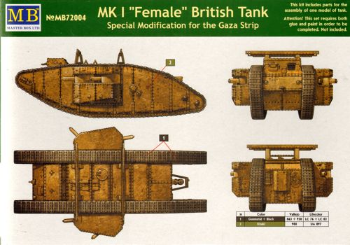 Master Box MAS72004 1:72 Mk.I Female British Tank