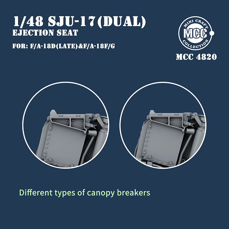 Mini Craft MCC4820 SJU-17 NACES Seats F/A-18F/G & D Late 1:48