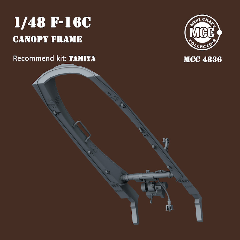 Mini Craft MCC4836 Canopy Frame Lockheed F-16C Single-Seat 1:48