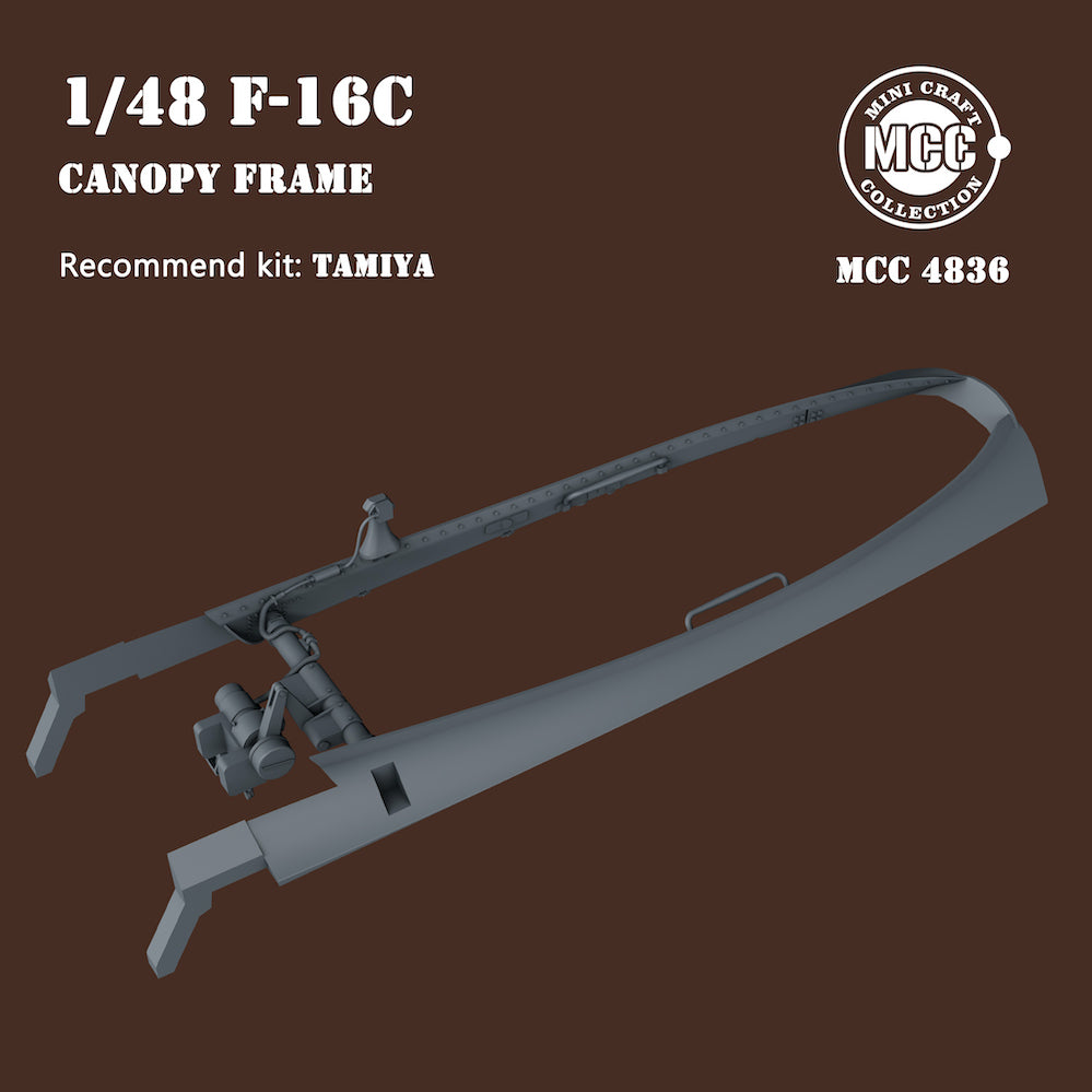Mini Craft MCC4836 Canopy Frame Lockheed F-16C Single-Seat 1:48