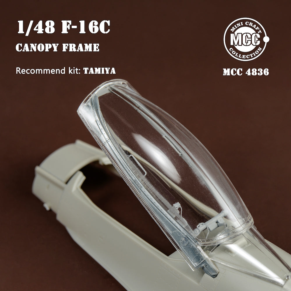 Mini Craft MCC4836 Canopy Frame Lockheed F-16C Single-Seat 1:48