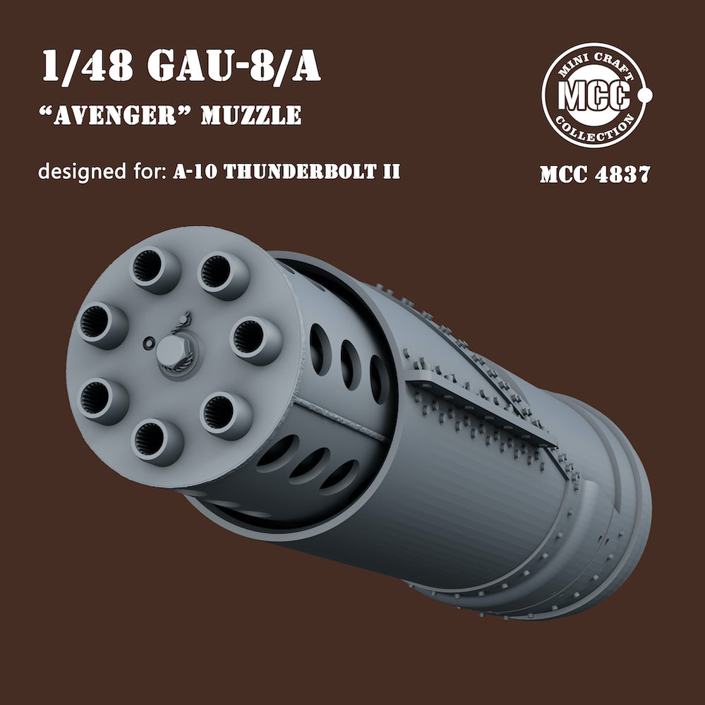 Mini Craft Collection MCC4837 1:48 GAU-8 muzzle for Fairchild A-10A Thunderbolt