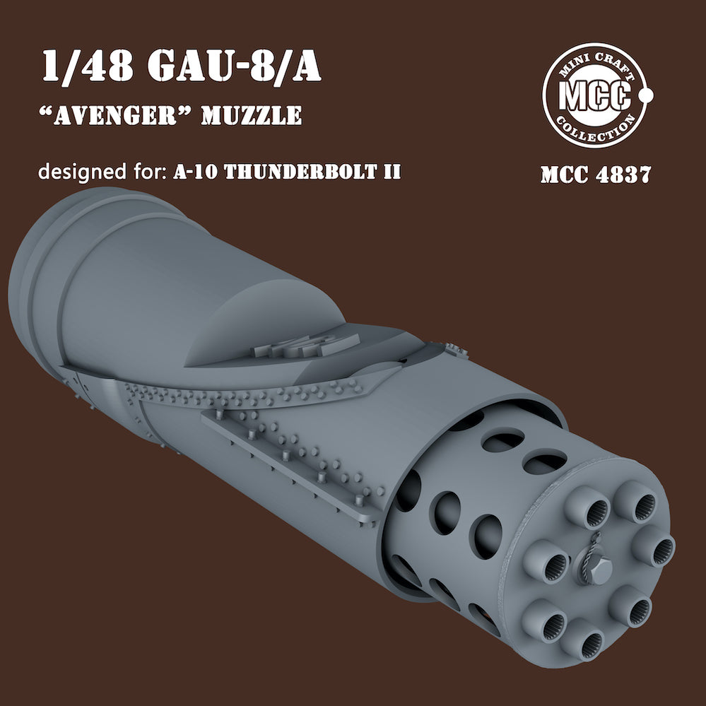 Mini Craft Collection MCC4837 1:48 GAU-8 muzzle for Fairchild A-10A Thunderbolt