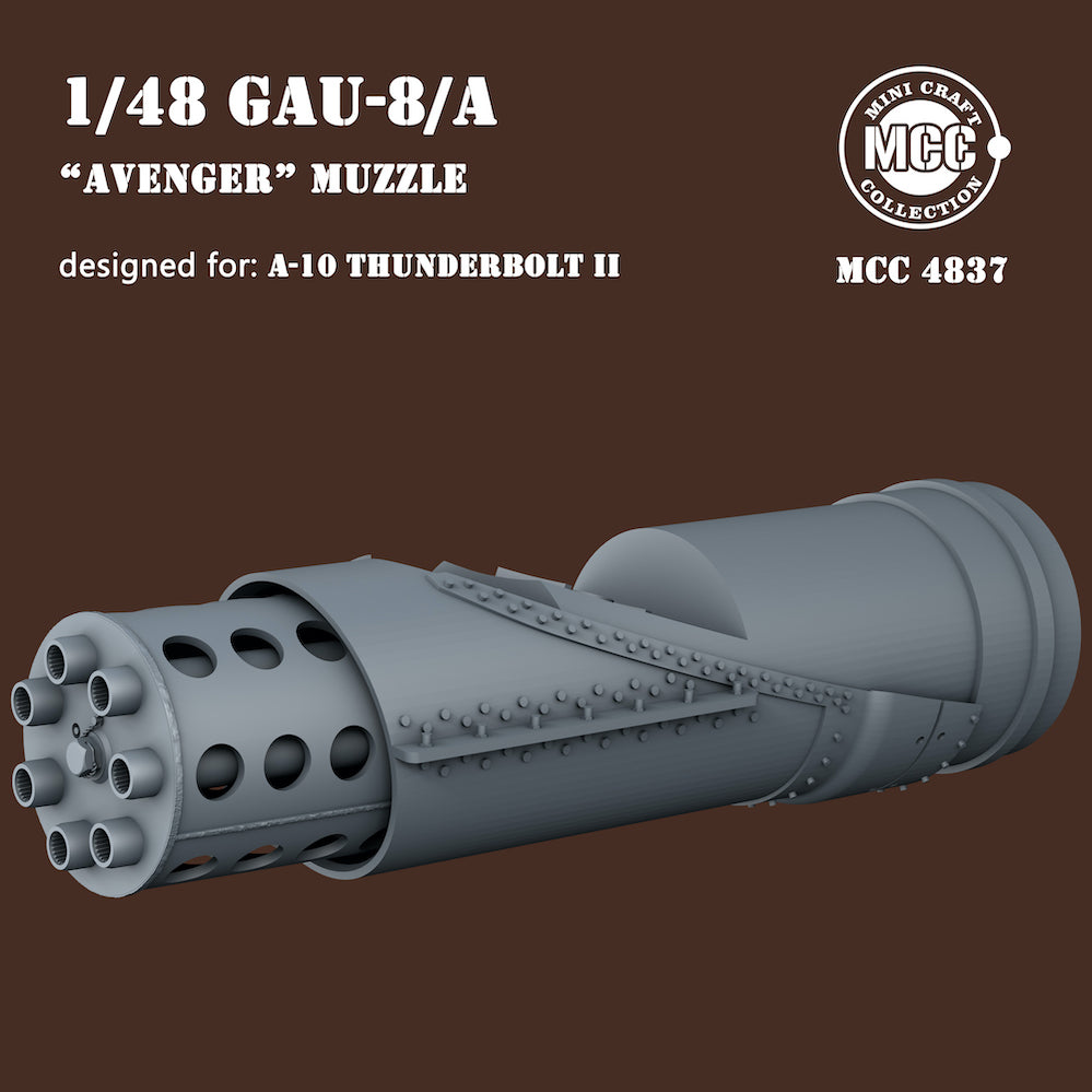 Mini Craft Collection MCC4837 1:48 GAU-8 muzzle for Fairchild A-10A Thunderbolt