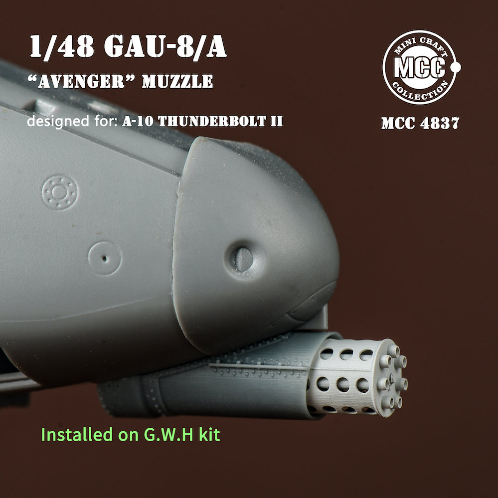 Mini Craft Collection MCC4837 1:48 GAU-8 muzzle for Fairchild A-10A Thunderbolt