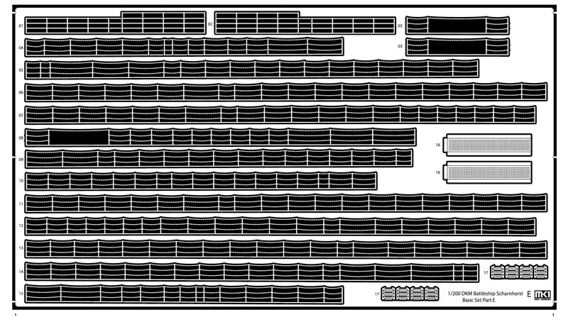 Mk.1 Design MD-20025 1:200 DKM Scharnhorst Value Pack Gneisenau Battleship