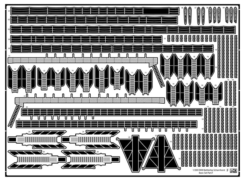 Mk.1 Design MD-20025 1:200 DKM Scharnhorst Value Pack Gneisenau Battleship