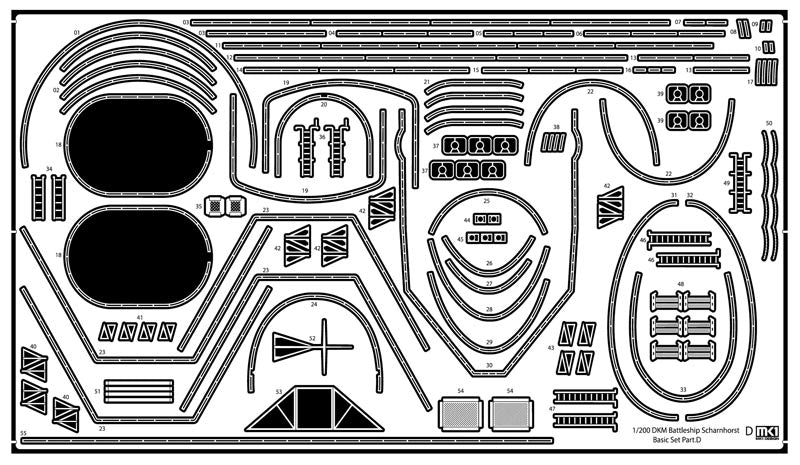 Mk.1 Design MD-20025 1:200 DKM Scharnhorst Value Pack Gneisenau Battleship