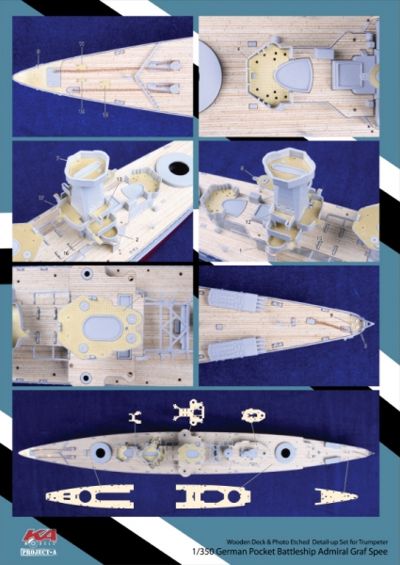 Mk.1 Design MD-35005 1:350 Admiral Graf Spee Wooden Deck
