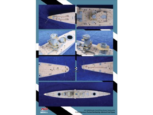 Mk.1 Design MD-35006 1:350 Admiral Graf Spee Wooden Deck