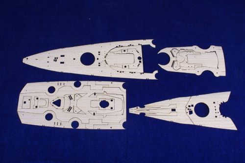 Mk.1 Design MD-35011 1:350 Tirpitz German Battleship WOODEN DECK
