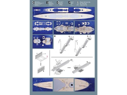 Mk.1 Design MD-35012 1:350 Admiral Hipper German Cruiser 1941 Wooden Deck