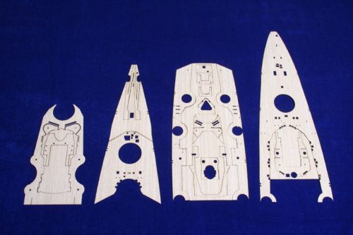 Mk.1 Design MD-35013 1:350 Bismark/Bismarck German Battleship WOODEN DECK