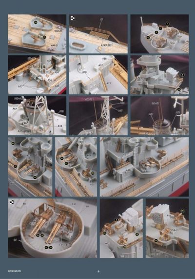 Mk.1 Design MD-35027 1:350 USS INDIANAPOLIS BASIC set