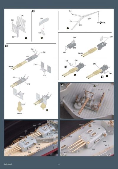 Mk.1 Design MD-35027 1:350 USS INDIANAPOLIS BASIC set