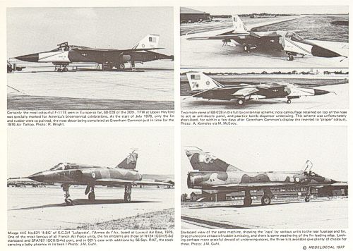 Modeldecal MD037 RAF Phantom FGR.2 / Sabre F.1 / F-111E 1:72
