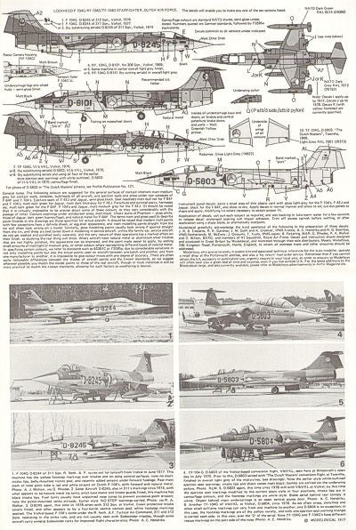 Modeldecal MD043 RAF Jaguar GR.1 / F-84F / NF-5A Decals 1:72