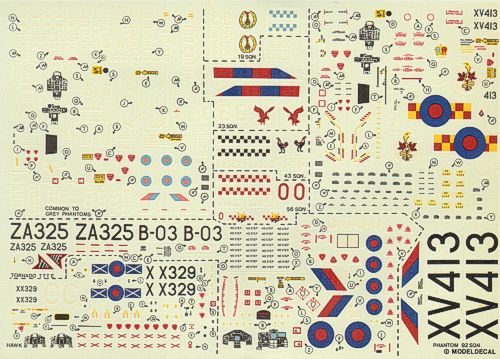Modeldecal MD064 Phantom FG.1/FGR.2 & Hawk T.1 Decals 1:72
