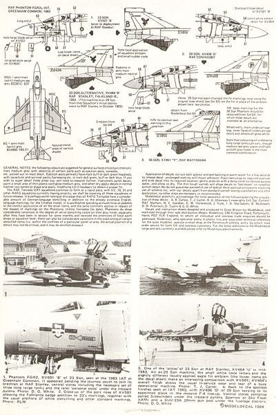 Modeldecal MD073 Tornado GR.1 & Phantom FGR.2 Decals 1:72