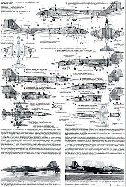 Modeldecal MD085 Canberra E.15/T.4/T.17/PR.9 & Italian F-104 1:72