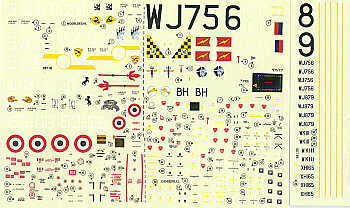 Modeldecal MD085 Canberra E.15/T.4/T.17/PR.9 & Italian F-104 1:72