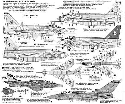 Modeldecal MD094 RAF Phantom FGR.2 Multi-Sqn Bruggen/Coningsby 1:72