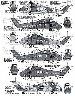 Modeldecal MD096 1:72 Royal Navy/RN Westland Wessex HU.5 5 1964-81