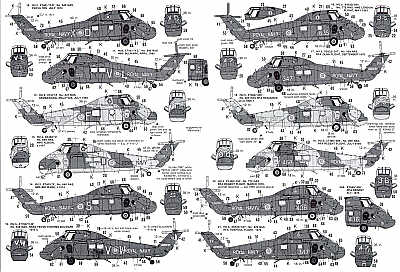 Modeldecal MD096 1:72 Royal Navy/RN Westland Wessex HU.5 5 1964-81