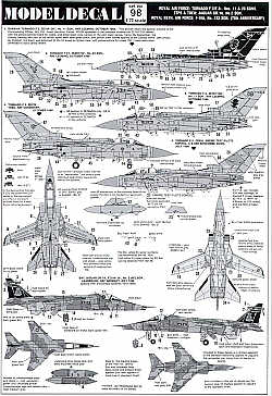 Modeldecal MD098 Jaguar GR.1A 2 Sqn & Tornado F.3 Decals 1:72