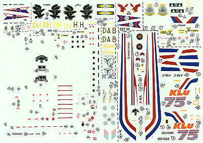 Modeldecal MD098 Jaguar GR.1A 2 Sqn & Tornado F.3 Decals 1:72