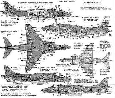 Modeldecal MD100 1:72 RAF/R Aux Air Force Vampire F.3/FB.5/FB.9 1950-57