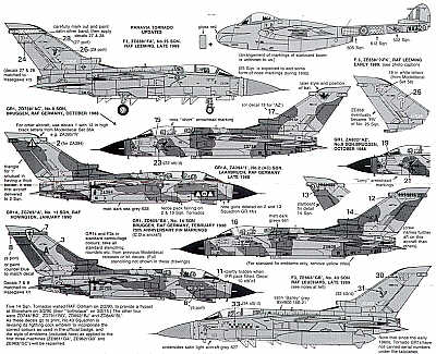 Modeldecal MD101 Vampire F.3/FB.5/FB.9 RAF/RAuxAF Decals 1:72