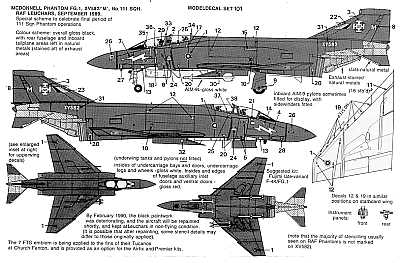 Modeldecal MD101 Vampire F.3/FB.5/FB.9 RAF/RAuxAF Decals 1:72