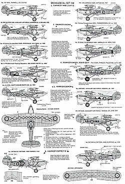 Modeldecal MD108 1:72 The Hawker Biplane Set