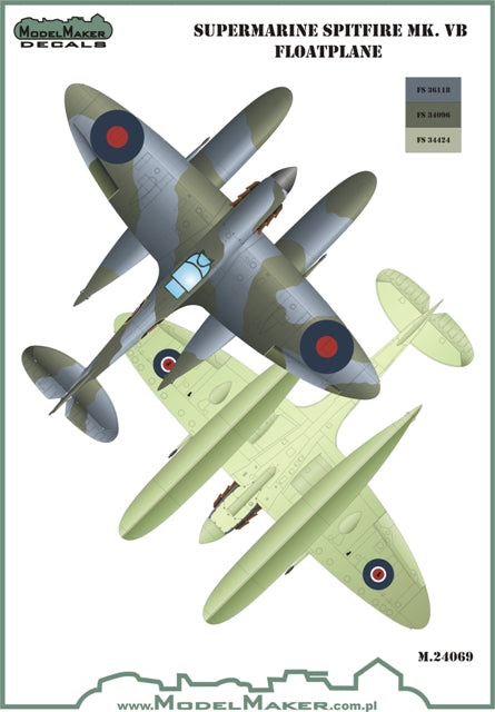 Model Maker MD24068 Spitfire Mk.Vb Floatplane National Insignia 1:24
