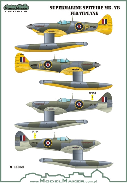 Model Maker MD24068 Spitfire Mk.Vb Floatplane National Insignia 1:24