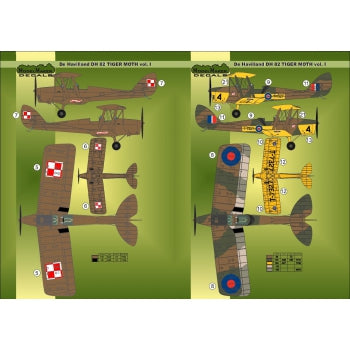 Model Maker MD32033 Tiger Moth Vol 1 Polish & RAF Mask/Decal 1:32