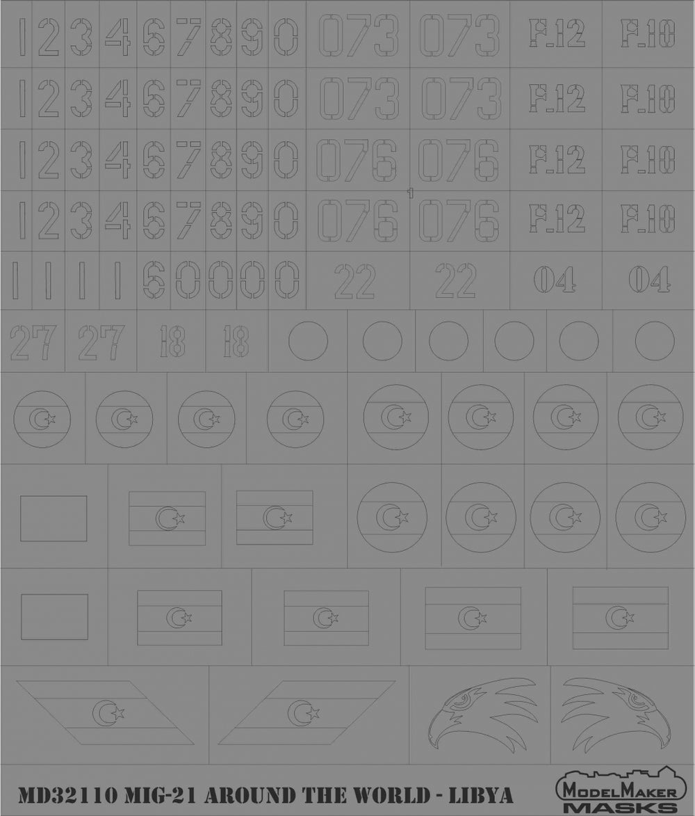 Model Maker Decals MD32110 1:32 Mikoyan MiG-21 Around The World