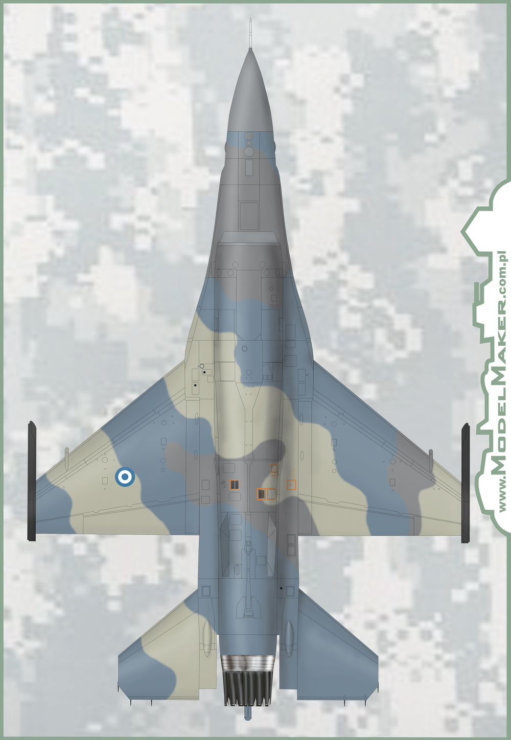 Model Maker MD32120 F-16C Zeus Demo Team 2015 Decal & Mask 1:32