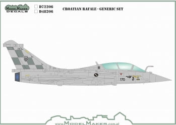 Model Maker Decals MD72206 1:72 Croatian Dassault Rafale