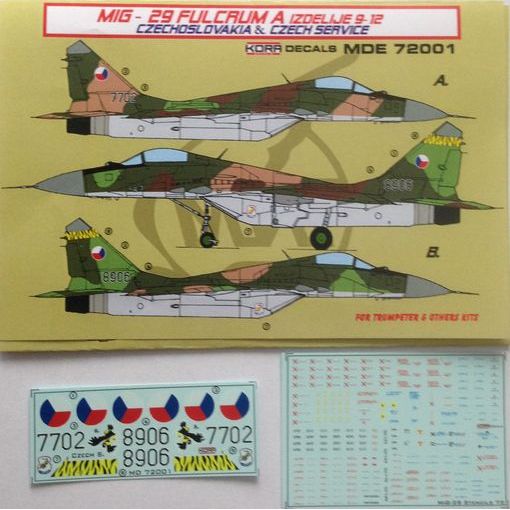 Kora MDE72001 1:72 Mikoyan MiG-29 'Fulcrum' 9-12