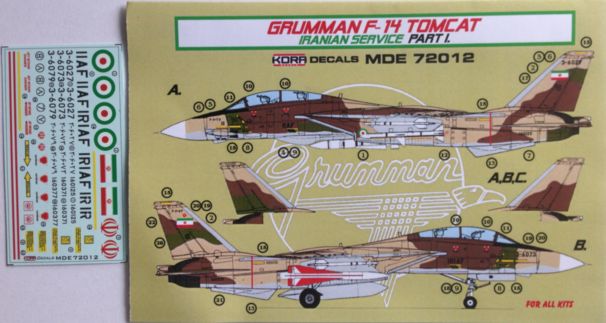Kora MDE72012 1:72 Grumman F-14A Tomcat Iranian Service Part I.