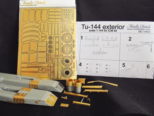 Metallic Details MDMD14403 1:144 Tupolov Tu-144