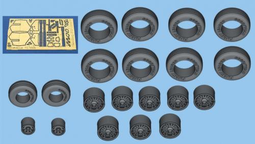 Metallic Details MDMD14446 Boeing 757-300 Wheels & PE Detail 1:144