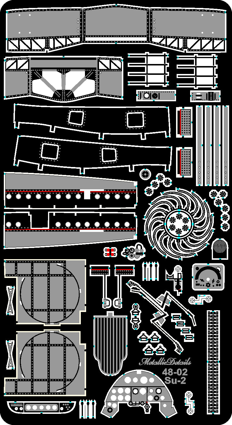 Metallic Details MDMD4802 1:48 Sukhoi Su-2