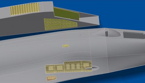 Metallic Details MDMD4804 1:48 Sukhoi Su-27 Flanker B Air intake grilles