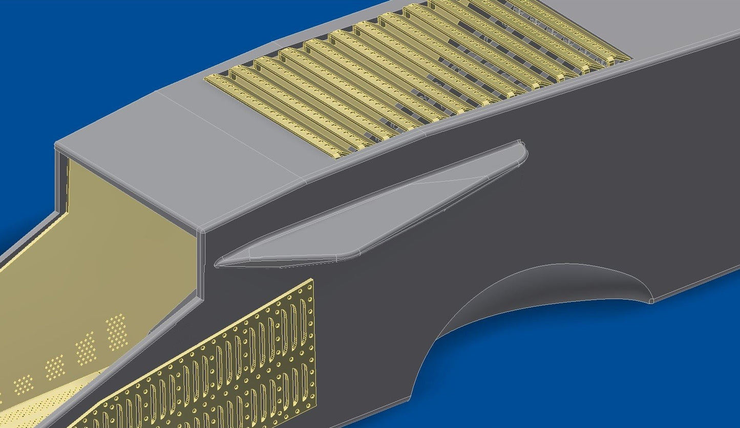Metallic Details MDMD4804 1:48 Sukhoi Su-27 Flanker B Air intake grilles