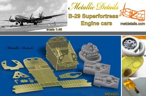 Metallic Details MDMD4805 1:48 Boeing B-29A Superfortress Engine cars