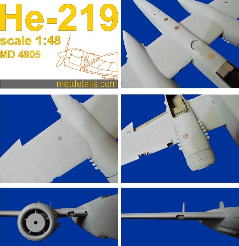Metallic Details MDMD4806 1:48 Heinkel He-219A-7 'UHU'