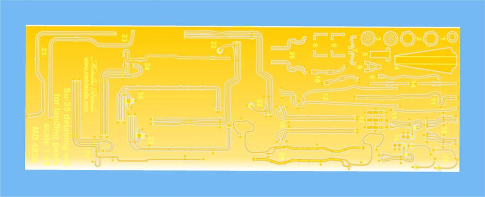 Metallic Details MDMD4834 1:48 Sukhoi Su-35S Flanker E photoetched set